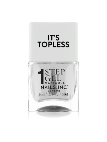 Nails Inc. It’s Topless гел лак за нокти за дълготраен ефект цвят Mia 14 мл.