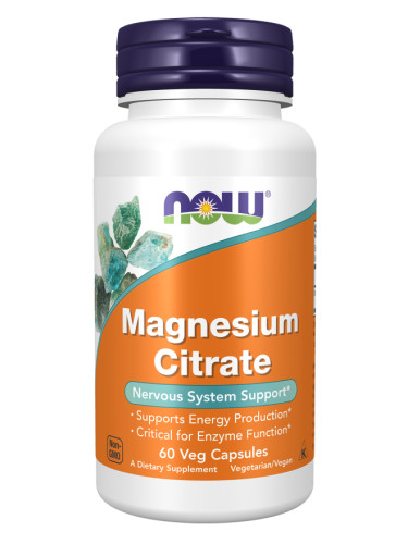 NOW - Magnesium Citrate - 60 Капсули