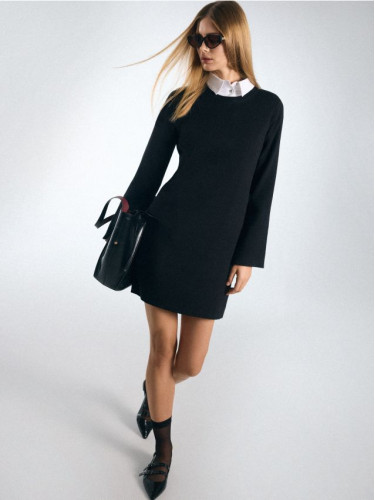 Mohito - Мини рокля, трапецовидна - черен