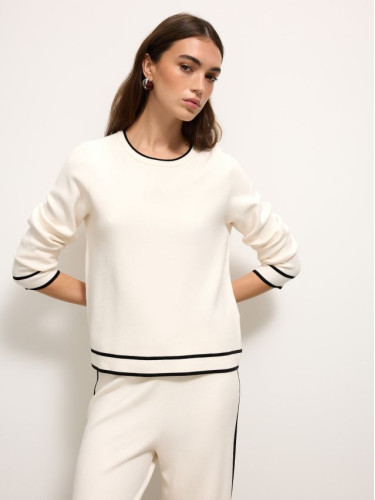 Mohito - Пуловер със съдържание на вискоза - бяло