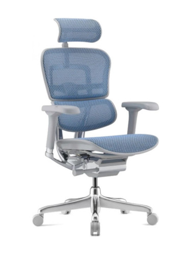  Ергономичен стол Antares - ERGOHUMAN 2 ELITE GREY, син