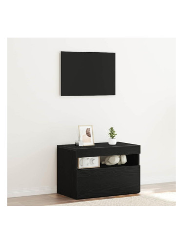 Sonata H Нощен шкаф Черен дъб 60 x 35 x 40 см Инженерно дърво