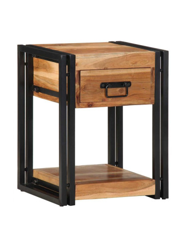 Sonata H Нощен шкаф 2 pcs Кафяво 40 x 35 x 50 см Акациево дърво масив