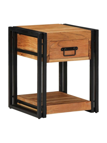 Sonata H Нощен шкаф 2 pcs Кафяво 40 x 40 x 50 cm Акациево дърво масив