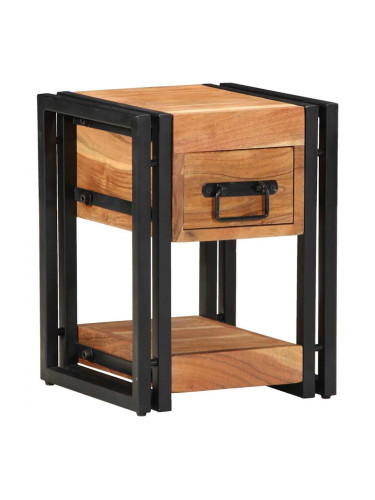 Sonata H Нощен шкаф 2 pcs Кафяво 30 x 30 x 40 cm Акациево дърво масив