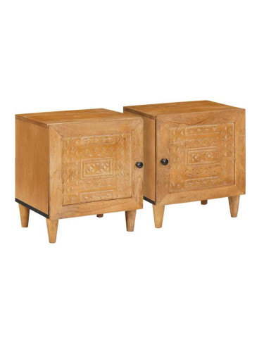 Sonata H Нощно шкафче 2 pcs Светлокафяво 40 x 33 x 46 см