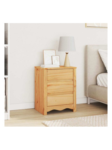 Sonata H Нощен шкаф Drammen Дъб 45 x 35 x 56 см Борово дърво масив