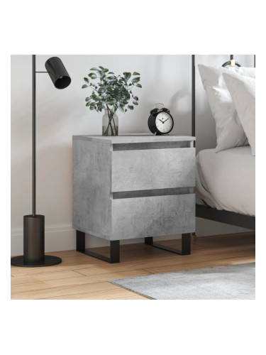 Sonata H Нощно шкафче бетонно сиво 40x35x50 см инженерно дърво