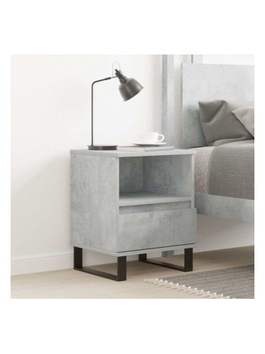 Sonata H Нощно шкафче бетонно сиво 40x35x50 см инженерно дърво