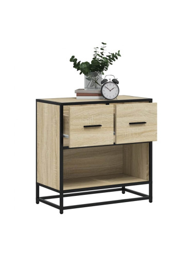 Sonata H Нощно шкафче Сонома дъб 60x31x60cm Изработена дървесина и метал