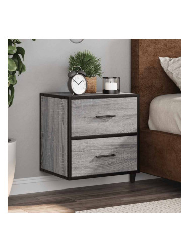Sonata H Стенно нощно шкафче Grey Sonoma 40x31x39,5 cm