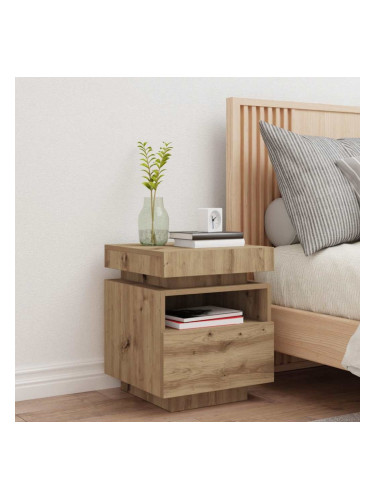 Sonata H Нощен шкаф с LED осветление Artisan Oak 40x39x48,5 cm