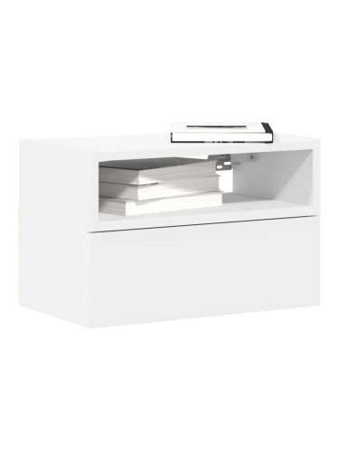Sonata H Стенно нощно шкафче в бяло 45x26x28,5 cm