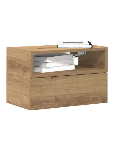Sonata H Нощно шкафче за стенен монтаж, дъб артизан, 45x26x28,5 см