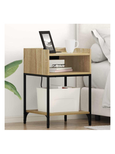 Sonata H Нощно шкафче 2 pcs дъб сонома 40 x 40 x 61 см Инженерно дърво