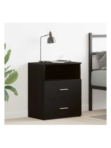Sonata H Нощна маса с чекмедже Черен дъб 50 x 32 x 60 см Инженерно дърво