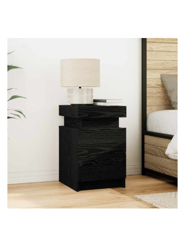 Sonata H Нощно шкафче Черен дъб 35 x 39 x 55 см Инженерно дърво
