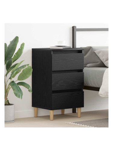 Sonata H Нощен шкаф с чекмедже Черен дъб 40 x 35 x 69 см Инженерно дърво
