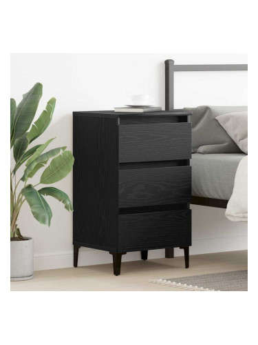 Sonata H Нощен шкаф с чекмедже Черен дъб 40 x 35 x 69 см Инженерно дърво