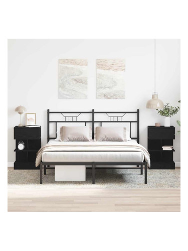 Sonata H Нощен шкаф 2 pcs Черен дъб 40 x 35 x 65 см Инженерно дърво