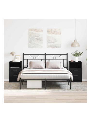 Sonata H Нощен шкаф 2 pcs Черен дъб 40 x 35 x 65 см Инженерно дърво