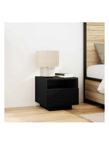 Sonata H Нощно шкафче Черен дъб 40 x 39 x 37 см Инженерно дърво