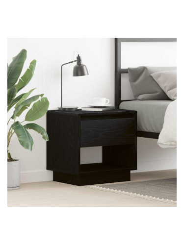 Sonata H Нощна маса с чекмедже Черен дъб 45 x 34 x 44 см Инженерно дърво