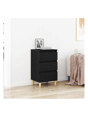 Sonata H Нощен шкаф с чекмедже Черен дъб 40 x 35 x 70 см Инженерно дърво