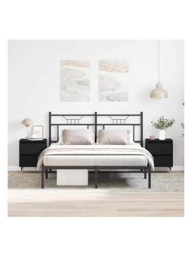 Sonata H Нощен шкаф 2 pcs Черен дъб 40 x 35 x 50 см Инженерно дърво