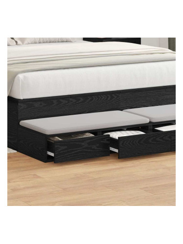 Sonata H Чекмеджета за легло с чекмедже Черен дъб 140 x 36.5 x 16.5 см