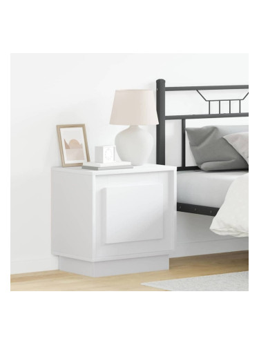 Sonata H Нощен шкаф с 2 pcs Бяло 44 x 34.5 x 45 см Инженерно дърво
