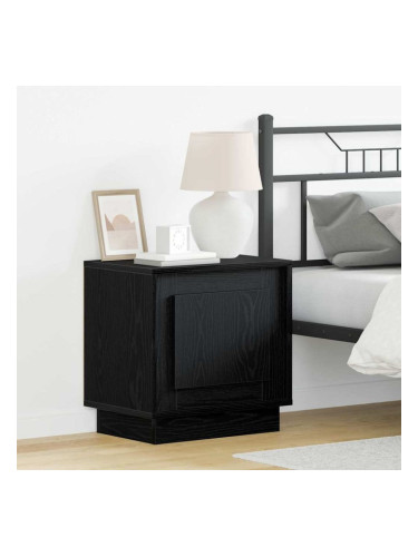 Sonata H Нощен шкаф с Черно 44 x 34.5 x 45 см Инженерно дърво