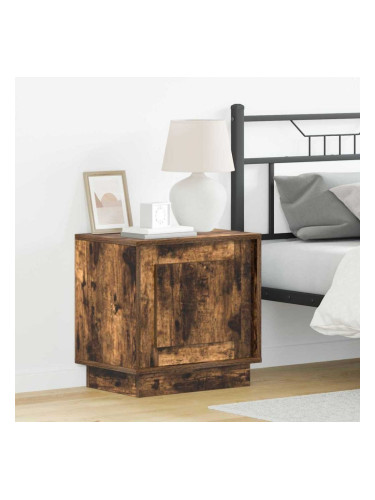 Sonata H Нощен шкаф с 2 pcs Опушен дъб 44 x 34.5 x 45 см Инженерно дърво
