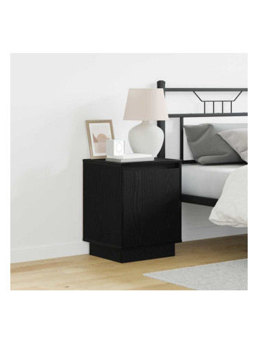 Sonata H Нощен шкаф с 2 pcs Черно 39 x 34.5 x 50 см Инженерно дърво