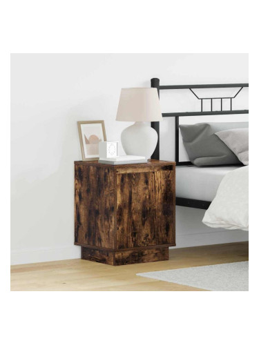 Sonata H Нощен шкаф с Опушен дъб 39 x 34.5 x 50 см Инженерно дърво
