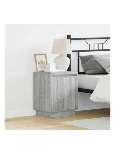 Sonata H Нощен шкаф с Сив 39 x 34.5 x 50 см Инженерно дърво
