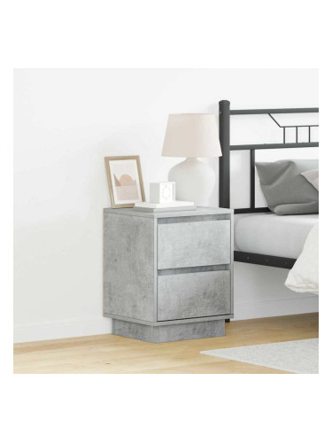 Sonata H Нощен шкаф с Бетонно сиво 39 x 34.5 x 50 см Инженерно дърво