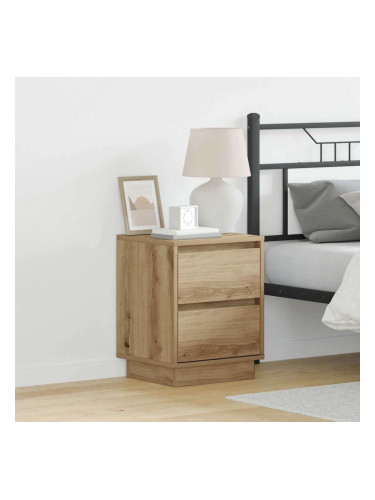 Sonata H Нощен шкаф с чекмедже с Дъб 39 x 34.5 x 50 см Инженерно дърво