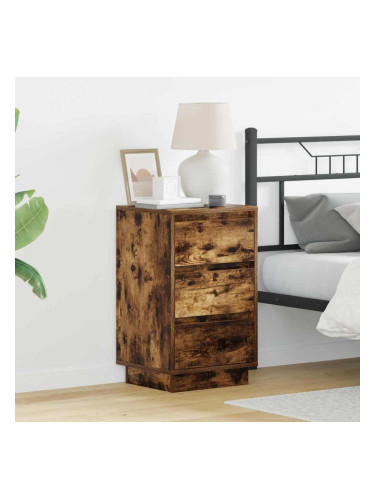 Sonata H Нощен шкаф с Опушен дъб 39 x 34.5 x 65 см Инженерно дърво