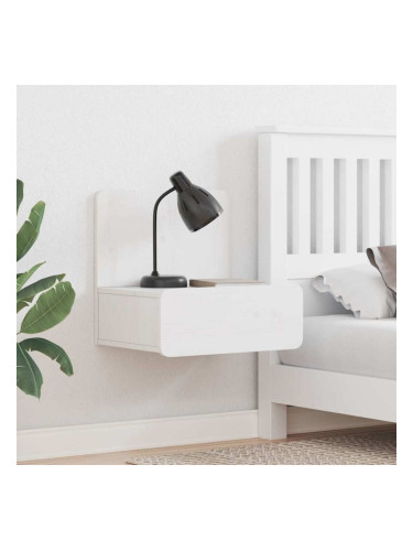 Sonata H Нощно шкафче 2 pcs Бяло 44 x 32.5 x 40 см Борово дърво масив