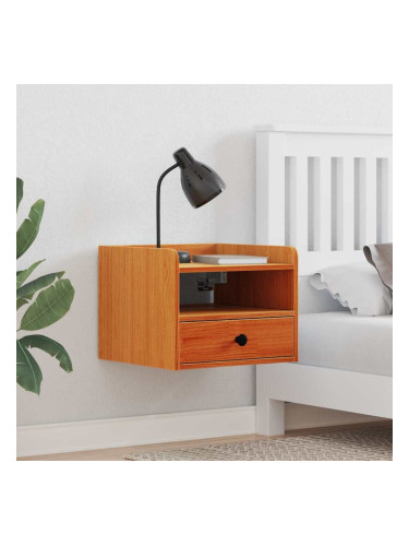 Sonata H Нощно шкафче Восъчнокафяв 38 x 36 x 29.5 см Борово дърво масив