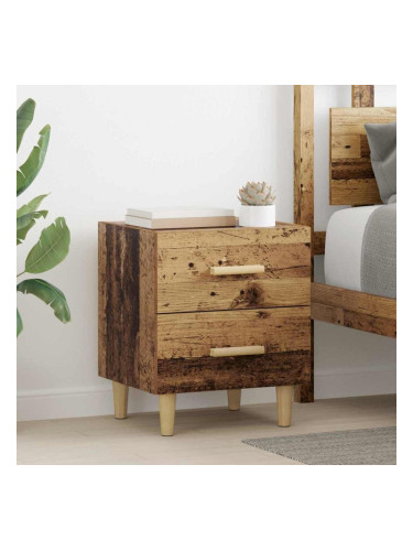 Sonata H Шкаф за легло с чекмедже 2 pcs Старо дърво 40 x 35 x 47.5 см