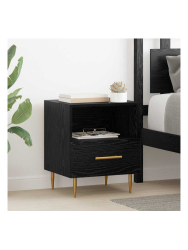 Sonata H Нощно шкафче 2 pcs Черно 40 x 35 x 47.5 см Инженерно дърво