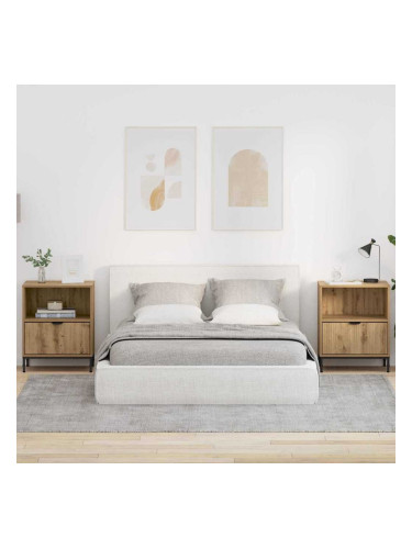 Sonata H Нощни маси 2 pcs дъб артизан 49 x 36 x 61 см Инженерно дърво