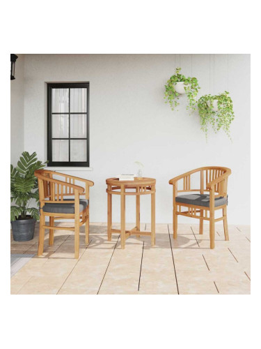 Sonata H Градински столове 2 pcs Кафяво 63 x 58 x 89 см