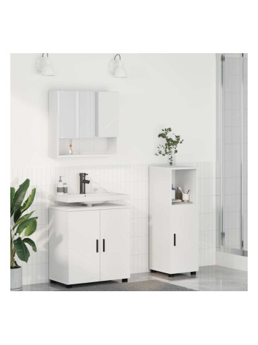Sonata H Комплект мебели за баня с врата 3 pcs Бяло 61 x 35 x 64 см
