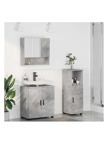 Sonata H Комплект мебели за баня 3 pcs Бетонно сиво 61 x 35 x 64 см