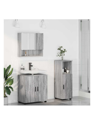 Sonata H Комплект мебели за баня 3 pcs Сив сонома 61 x 35 x 64 см