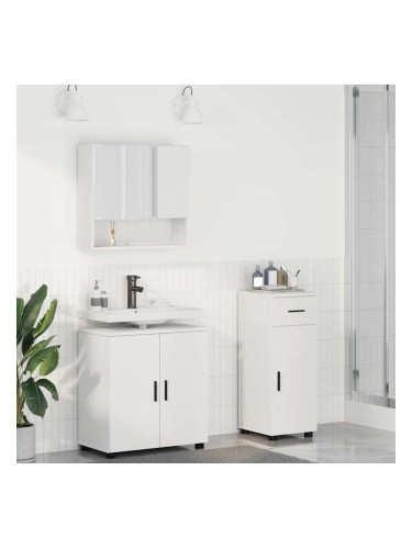 Sonata H Комплект мебели за баня с чекмедже 3 pcs Бяло 61 x 35 x 64 см