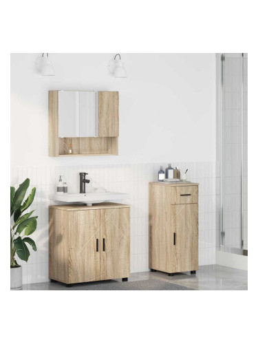 Sonata H Комплект мебели за баня 3 pcs дъб сонома 61 x 35 x 64 см